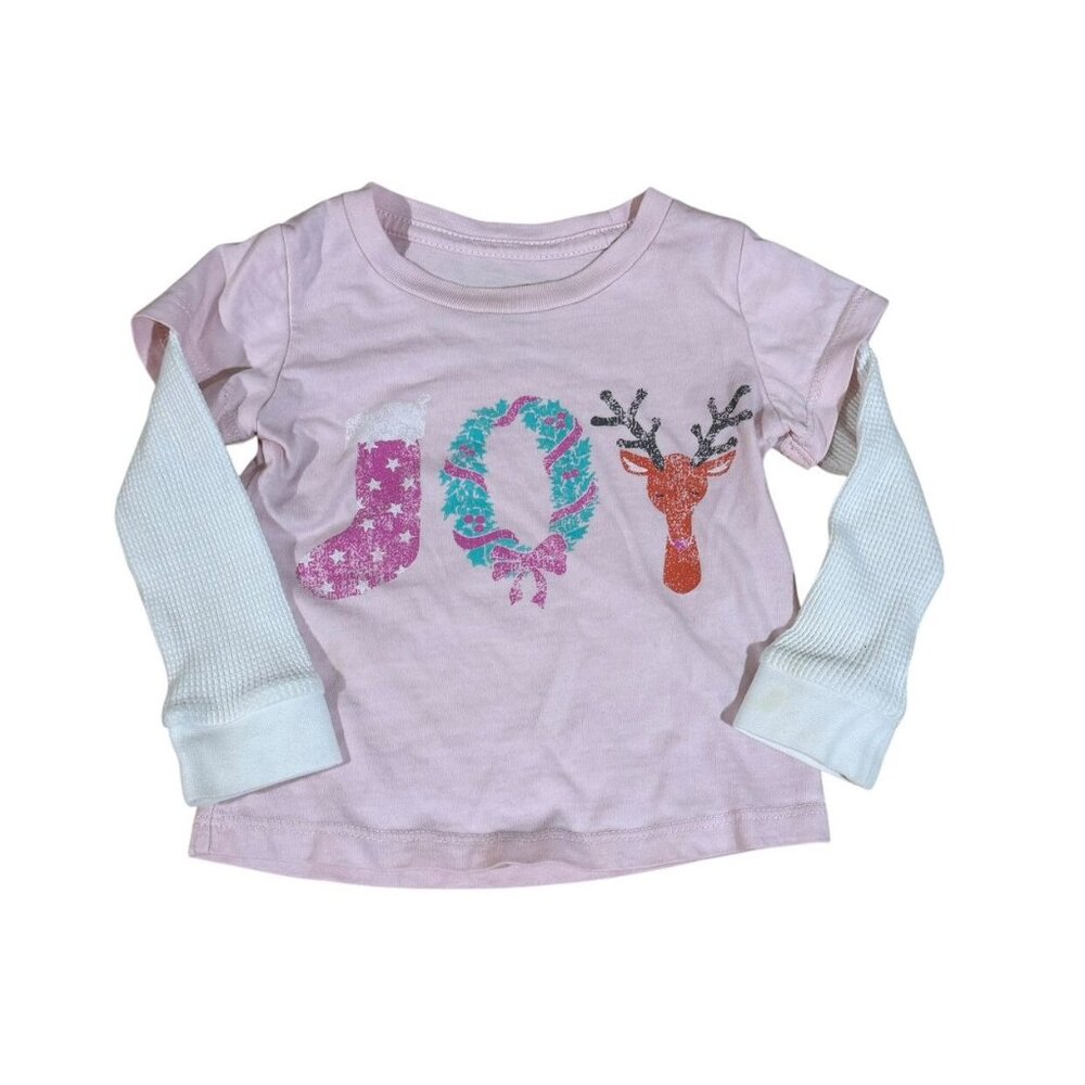Peek Joy Shirt Holiday Pink Size 6-12 Months